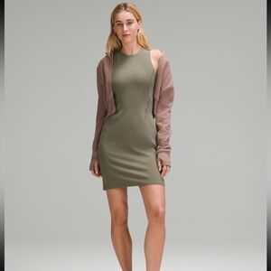 Lululemon ribbed softstreme dress in nomad